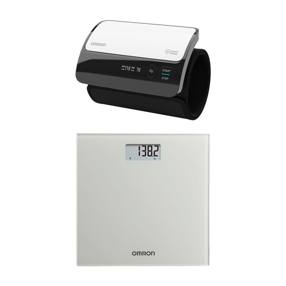Evolv Wireless Upper Arm Blood Pressure Monitor and SC-150 Digital Scale with Bluetooth Connectivity Kit