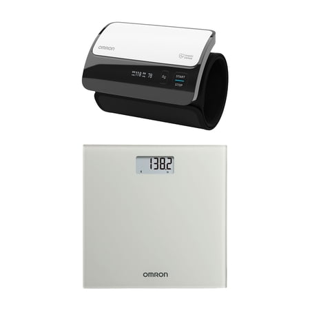 Evolv Wireless Upper Arm Blood Pressure Monitor and SC-150 Digital Scale with Bluetooth Connectivity Kit