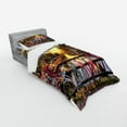 thumbnail image 3 of Ambesonne City Bedding Set 4 Pcs, Holland Urban Bikes and Canal, Queen, Multicolor, 3 of 3
