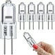 thumbnail image 1 of 10 bombillas halógenas G4, lámpara halógena básica de eje de 12 V y 10 W, blanco cálido de 3000 K, graduable, lámpara halógena de bajo voltaje G4, 1 of 3