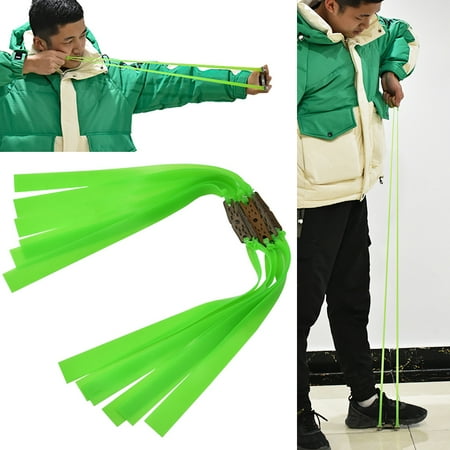 6pcs Slingshot Flat Rubber Band Thickness 0.6/0.7/1.0mm Catapult Natural Latex Flat Elastic Elastic for Shooting