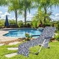 thumbnail image 3 of Housse de Chaise de Plage Imprimé Léopard Serviette de Plage Douce pour Piscine, 3 of 7