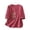 Hot Pink, variant on Embroidered Linen Tops for Women with Buttons Floral 3/4 Sleeve Trendy Casual Summer Fall Tee Shirt Blouses (XL, Pink 02)