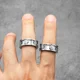 thumbnail image 4 of Fidget Spinner Gear Men Rings Stainless Steel Women Jewelry Punk New in Rock Stranger Things Fashion Accessories Gift Wholesale, 4 of 5