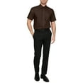 thumbnail image 3 of J. METHOD Men's Classic Regular Fit Button Down Short Sleeve Solid Color Dress Shirts S-5XL, 3 of 5