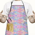 thumbnail image 2 of Rainbow Unicorn Star Pattern Apron-Garden Aprons for Women with Pockets-Cotton Linen Waterproof Kitchen Cooking Gardening Aprons Adjustable for Kitchen,Cooking,BBQ and Salon 33x27 Inch, 2 of 7
