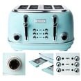 thumbnail image 2 of Haden Heritage Toaster, Kettle, Coffee Maker, Microwave, & Blender Set,Blue, 2 of 12