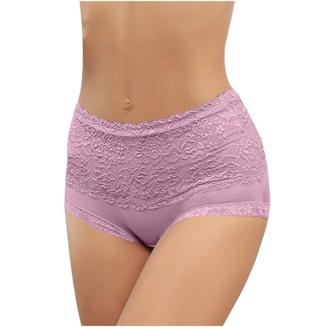 Womens Floral Lace High Waisted Oversized Underwear With Multi-color Pants