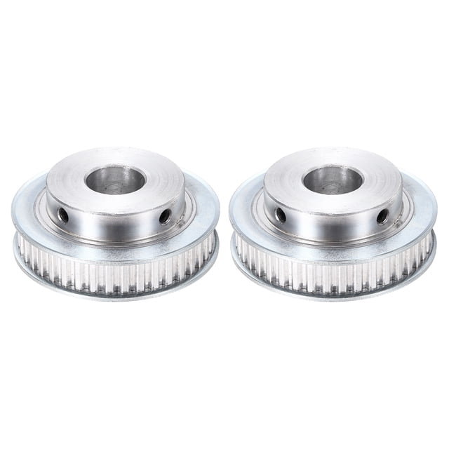 Uxcell 2 Pcs Polea de Aluminio, Rueda Sincrónica de Correa de Tiempo XL de 40 Dientes con Agujero de 19mm, Paso de 5.08mm y Ancho de Ranura de 11mm para Correa, Máquina CNC, Impresora 3D