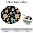 thumbnail image 6 of Pioneer Flower Floral Print Pattern Round Fitted Tablecloth with Elastic Edge,Dining Table Cover Waterproof,Outdoor Round Tablecloth for Camping,Dining,Indoor and Outdoor, 6 of 7