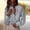 Light Ashy, variant on Endives Womens Button Down Blouse Plaid V Neck Casual Long Sleeve Tops Work Checkered Shirt Trendy Spring Outfit
