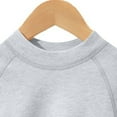 thumbnail image 5 of Loopsun Girls Long Sleeve Round Neck Shirts and Pants Thermal Loungewear Outfit Gray, 7-8 Years, 5 of 5