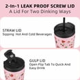 thumbnail image 5 of BJPKPK 34oz Stainless Steel Insulated Tumbler With lid And Straw Travel Coffee Thermal Tumblers Cup For Women And Men,Passionate-Pink, 5 of 6
