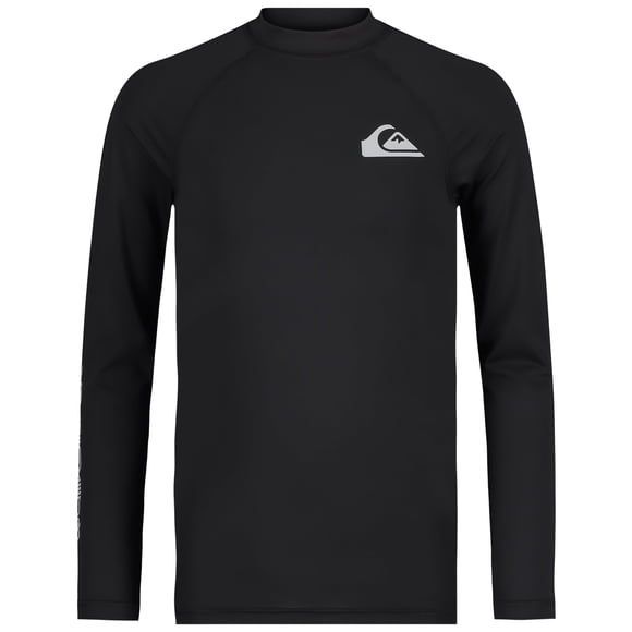 Remera de Natación Quiksilver para Niños Manga Larga con Protección Solar UPF 50+ Negra