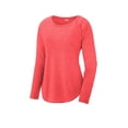 thumbnail image 3 of Sport-Tek Ladies PosiCharge Long Sleeve Tri-Blend Wicking Scoop Neck Raglan Tee LST400LS, 3 of 4