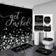 thumbnail image 1 of Juego de 4 cortinas de ducha Get Naked, citas divertidas, joyas de lujo, diamantes morados brillantes, diamantes de imitación modernos, moda glamurosa, decoración de baño para niñas y mujeres,, 1 of 7