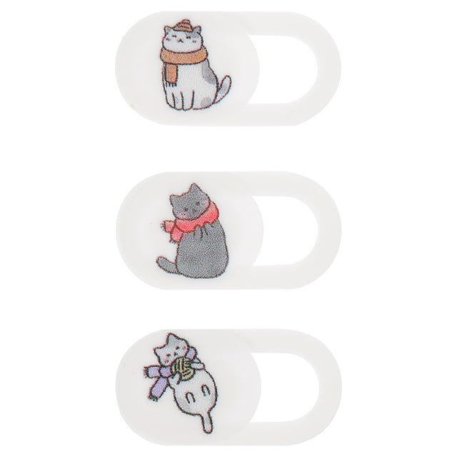 MasteelfCA 3 Pcs Creative Caméra Web Covers Anti-peeping Covers Privacy Protection Covers
