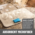 thumbnail image 2 of Tapete para secar platos Dish Mat Bellemain XXL de microfibra, color marfil, 2 of 7