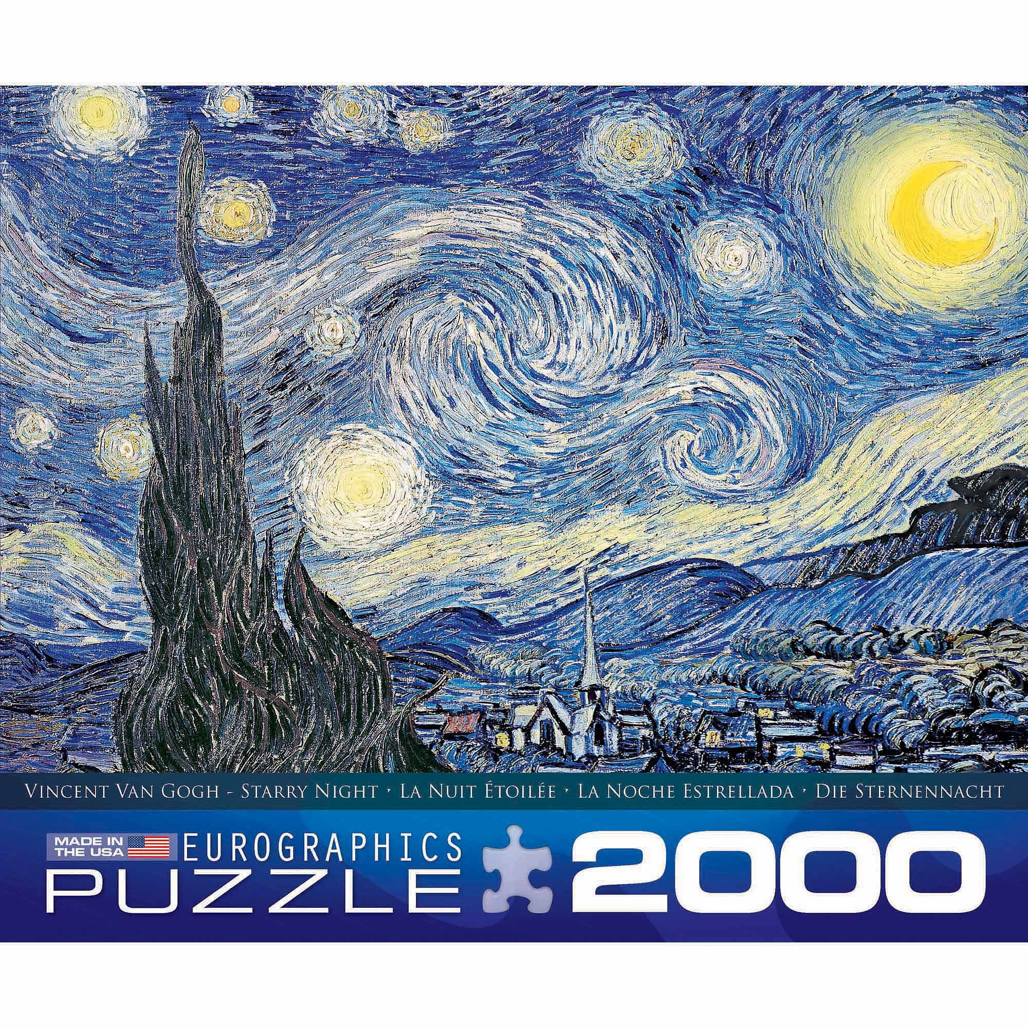 Van Gogh Oil Painting Mini Puzzle Euro graphics Puzzle 100 Pieces Starry Night