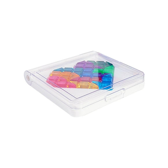 ZLight Travel Puzzle Game Heart Shaped Kids Puzzle Intelligent Teaser Puzzler Brain