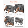thumbnail image 5 of VEVOR Raffle Ticket Spinner, 16.1" x 11.9" Holds 5000 Tickets or 200 Ping Pong Balls, Raffle Drum Lottery Spinning Cage with Reinforced Handle, Stable Triangular Stand, for Events, Gatherings, Black, 5 of 9