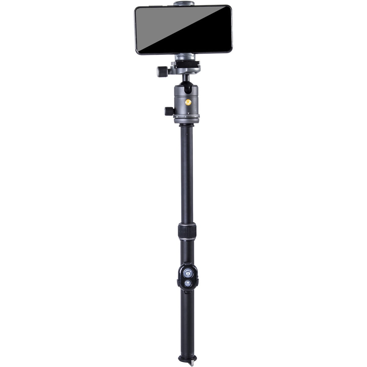 Vanguard VANGUARD VEO3GO235AB Compact Aluminum Travel Tripod with Ball Head, Monopod Option, Smart Phone Holder and Bluetooth Remote, Black