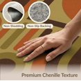 thumbnail image 6 of ODIKA 4'x6' Washable Area Rug Earthy Tones Geometric Art Inspired Design Abstract Shapes and Symmetrical for Dorm Room, Small Living Stain Resistant Low Profile, Easy Care, 6 of 7