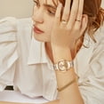 thumbnail image 3 of Watch for Women Analog Quartz Watch Fashion Simple Wristwatch Stainless Steel Watch Band Ladies Watch Waterproof Luminous Pointer, 3 of 8