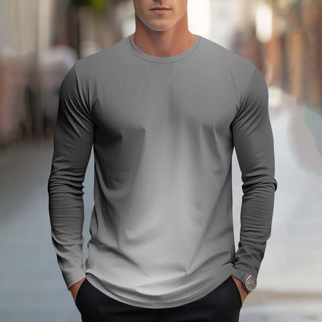 Blusas y camisas de manga larga con cuello redondo, moda casual para hombre, estampado deportivo, blusas de manga larga con cuello redondo, camisas para hombre, blusa de poliéster