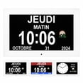 thumbnail image 2 of Memwake Multifunctional Large-Screen Digital Alarm Clock for 2026 World Cup, for Alzheimer's Patients with Date and Day of Week,Multiple Display Modes,10-inch White, 2 of 8