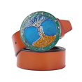 thumbnail image 1 of Cinturón de material cuero con Hebil Taldo de Árbol de de Mitología Griega Accesorios de Pantalones Casuales marrón BLESIY Cinturón del árbol de la vida, 1 of 7