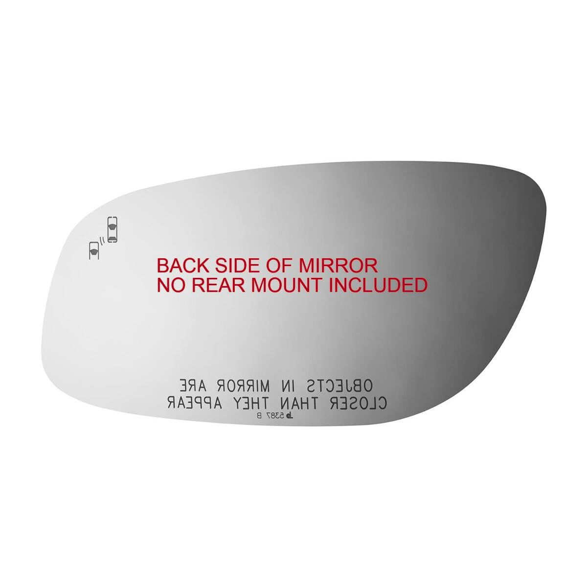 K SourceFits 01-07 Highlander, Land Cruiser Right Passenger Convex Mirror Glass Lens W Adhesive Usa No Rear Backing Plate