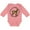 Mauve, variant on Future Goat Farmer with Cute Goats and Hoof Prints Boys or Girls Long Sleeve Baby Bodysuit