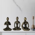 thumbnail image 2 of 3 figuras decorativas de yoga para el hogar, la sala de estar, el dormitorio y el escritorio. dorado, 2 of 8