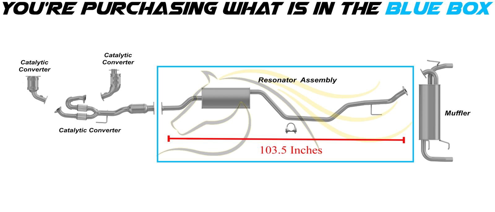 Northeastern Exhaust Resonator Assembly Fits 2003-2007 Nissan Murano 3.5L - Direct-Fit | Stainless Steel
