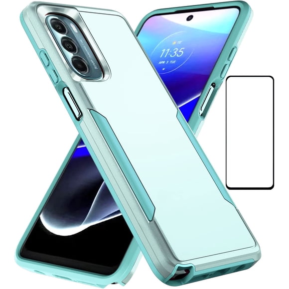 LAICAIW for Motorola Moto G Stylus 5G Case 2022 with Screen Protector,Slim Fit Bumper Heavy Duty Dual Layer Rugged Shockproof Armor Defender Back Cover Protective Phone Case for Moto G Stylus 5G 202