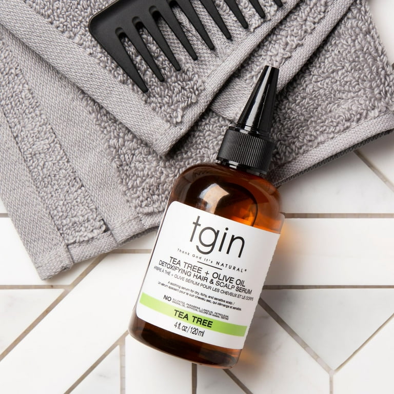 TGIN TEA TREE + OLIVE OIL Detoxifying Hair & Scalp Serum (4oz) TGIN TEA TREE + OLIVE OIL Detoxifying Hair & Scalp Serum (4oz)