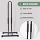 thumbnail image 5 of Bike Stand Bicycle Floor Parking Rack Storage Stand with Sponge Pad Black Bike Holder Bicycle Accessories, 5 of 5