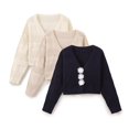 thumbnail image 2 of HH TRAF Mujeres Nueva Moda Cuello En V Manga Larga Botón Floral Tejido Cárdigan Superior Femenino Elegante High Street Casual Tops De 3 Colores, 2 of 4