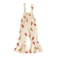 thumbnail image 3 of JAJAHO Easter Bunny Girls Jumpsuit Baby Girl Clothes Sleeveless Overalls Carrot Print Flared Pants Cute Toddler Play Holiday Outfit 6M-4Y Trendy Onesie, 3 of 9
