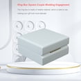 thumbnail image 3 of fastboy Ring Box Wedding Engagement Organizer Storage Carrying Case Packing Jewelries Self-Assembly Wedding Present Proposal, 3 of 6