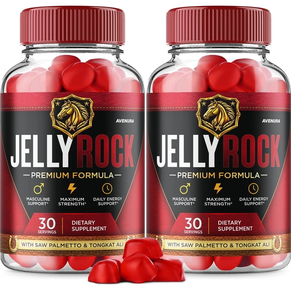 Jelly Rock Gummies – JellyRock Gummy Natural Blend Advanced Formula for Active Lifestyle, 2 Pack, 120 Gummies in Total