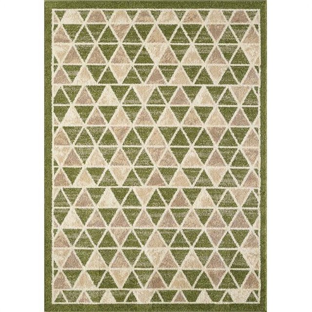 L-Baiet CH179S46 4 x 6 ft. Lola Geometric Rug, Green