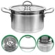 thumbnail image 2 of Sopa de acero inoxidable olla doble stock stock sopa de sopa estable olla de sopa de tapa cocina bote bote, 2 of 5