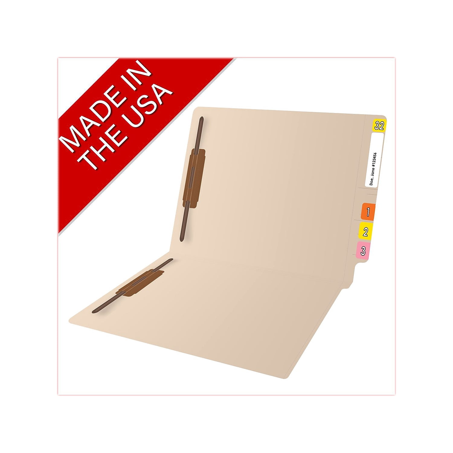Medical Arts Press Reinforced End Tab File Folder Letter-Size Manila 50/Box (S-01316)