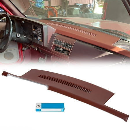 Kojem Dash Cap Cover Overlay for 1992-1994 Blazer 1988-1994 GMC C1500 C2500 C3500 K1500 2500 3500 Chevy Suburban Yukon Dashboard Garnet