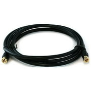 Monoprice Coaxial Cable,RG-6,6 ft.,Black 3031