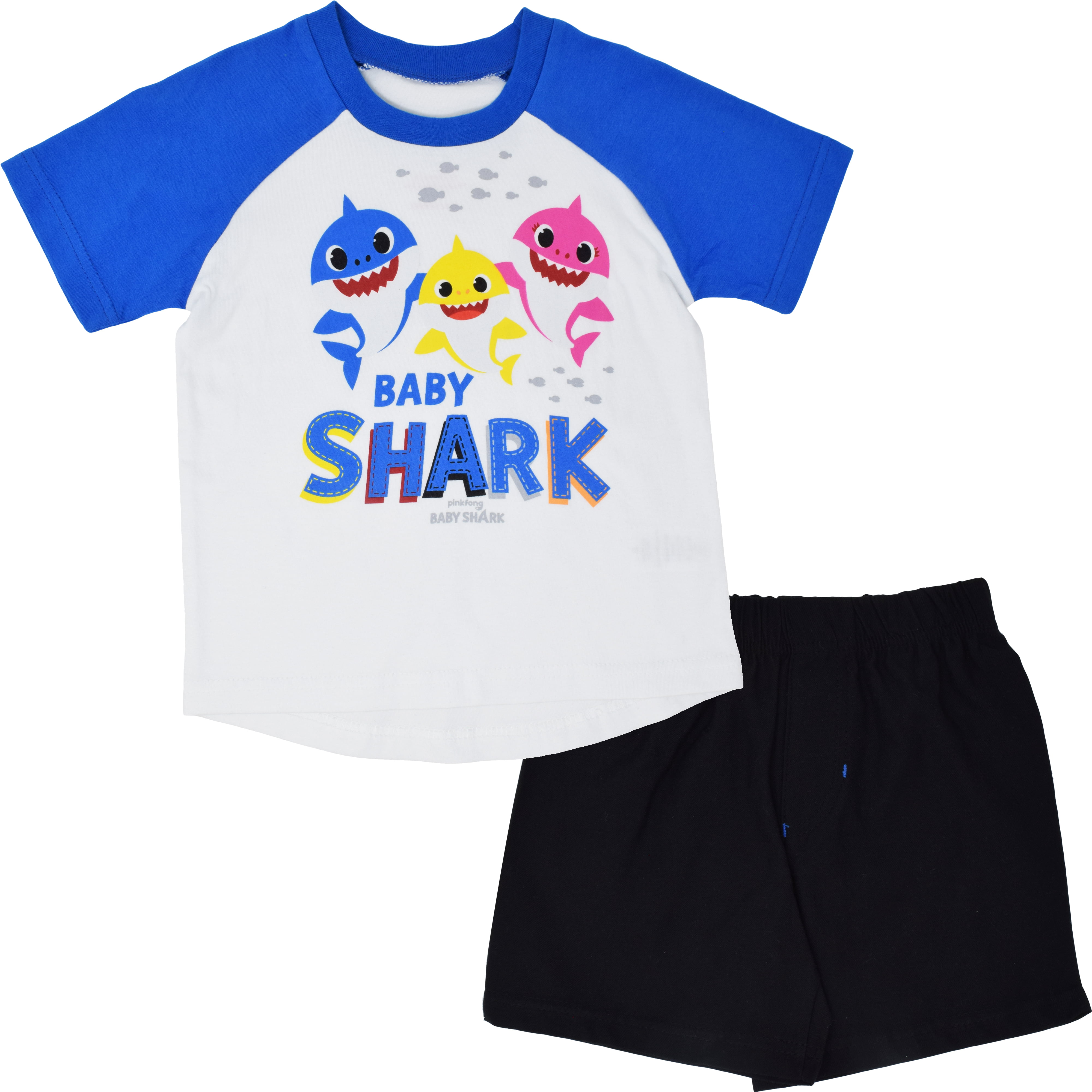 Pinkfong Baby Shark 3 Piece Cosplay T-Shirt & Shorts Set