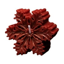SLYNSHome Christmas Snowflake Scented Candles Gifts for Women,Soy Wax Aromatherapy Candles Tea Light for Home Christmas Gift - Red