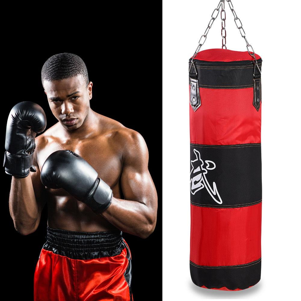 Training Sandbag 7+1 Empty Training Boxing Power Bag Hook Kick Sandbag Fight Weight Karate Punch Punching Sand Bag Gloves Fitness